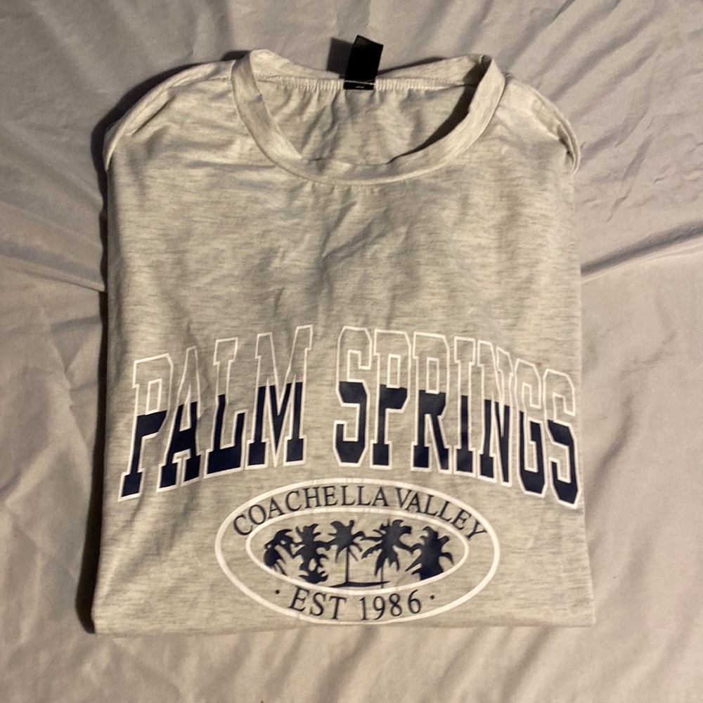 Shein, Palm Springs graphic tee.  Size adult small